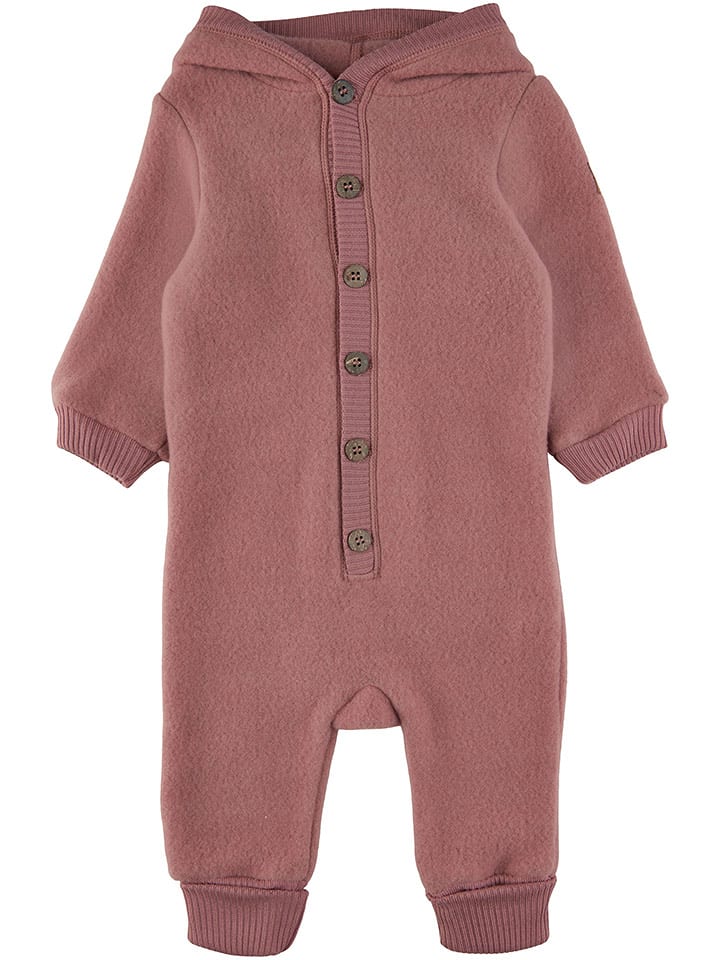 mikk-line Wełniany kombinezon w kolorze szaroróżowym rozmiar: 92