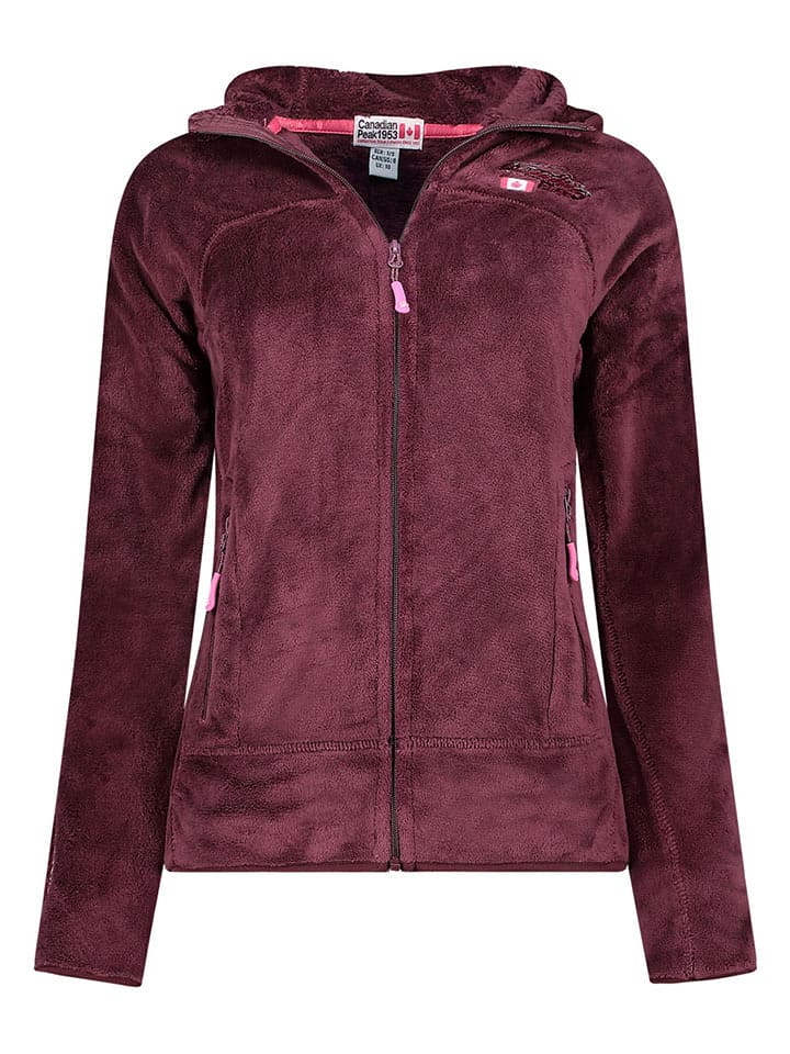 Canadian Peak Kurtka polarowa "Upaloodeak" w kolorze bordowym rozmiar: 152