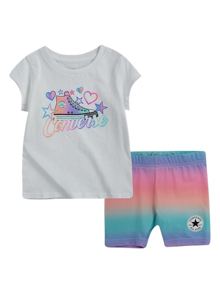 Converse 2-częściowy zestaw w kolorze białym ze wzorem rozmiar: 98/104