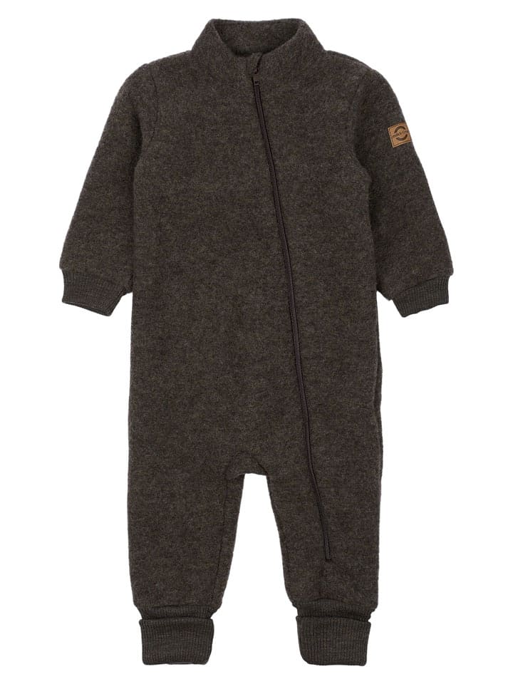 mikk-line Wełniany kombinezon w kolorze brązowym rozmiar: 98