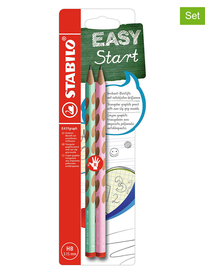 STABILO Ołówki (4 szt.) "STABILO EASYgraph" dla praworęcznych rozmiar: onesize