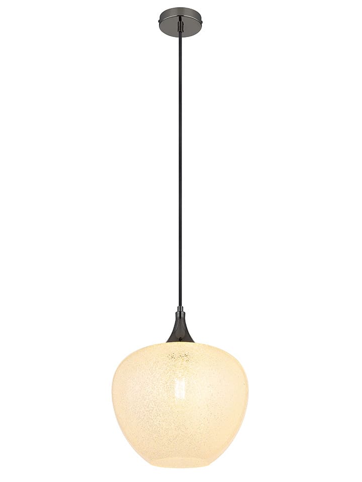 Globo lighting Lampa wisząca "Maxy" w kolorze srebrno-czarnym - Ø 29 cm rozmiar: onesize