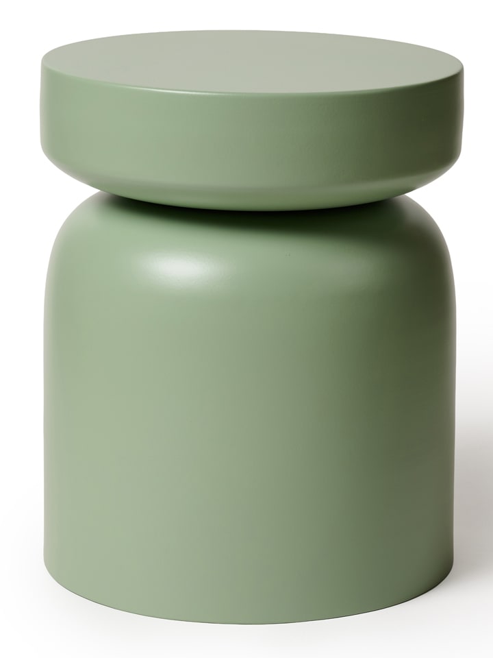 Madre Selva Stolik "Poppy" w kolorze zielonym - wys. 45 x Ø 30 cm rozmiar: onesize