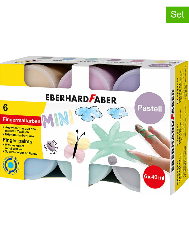 Eberhard Faber Farby (12 szt.) do malowania palcami - 12 x 40 ml rozmiar: onesize