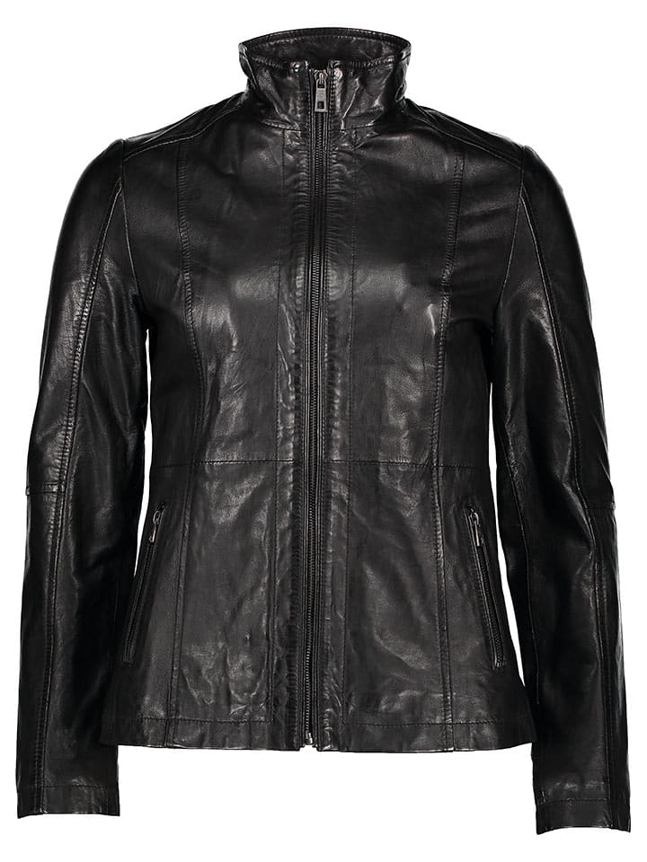 Bugatti Skórzana kurtka w kolorze czarnym rozmiar: 42