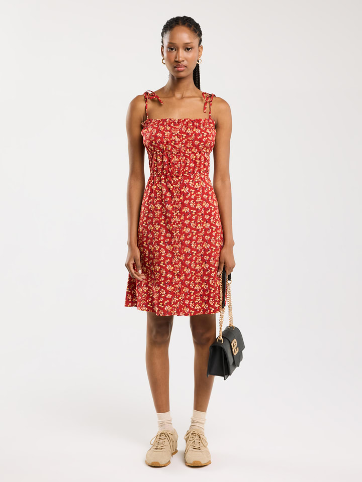 BIG STAR Sukienka w kolorze czerwonym rozmiar: S