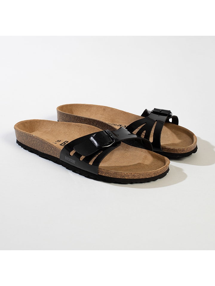 BACKSUN Klapki "Venezia" w kolorze czarnym rozmiar: 41