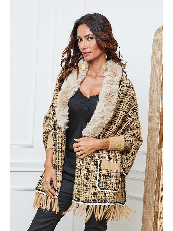 So Cachemire Kardigan "Escape" w kolorze beżowym rozmiar: M