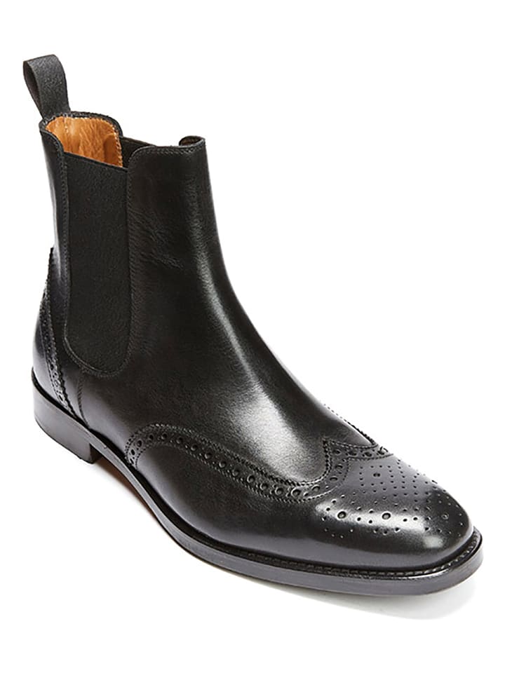 British Passport Skórzane sztyblety w kolorze czarnym rozmiar: 42