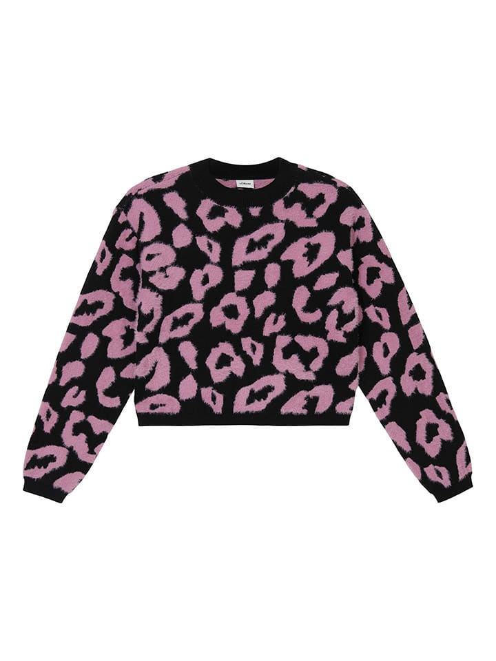 s.Oliver Sweter w kolorze czarno-różowym rozmiar: 134/140