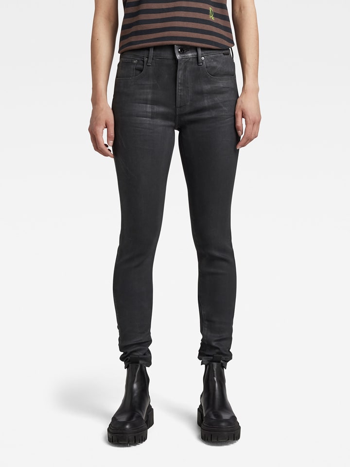 G-Star Dżinsy - Skinny fit - w kolorze ciemnoszarym rozmiar: W27/L34