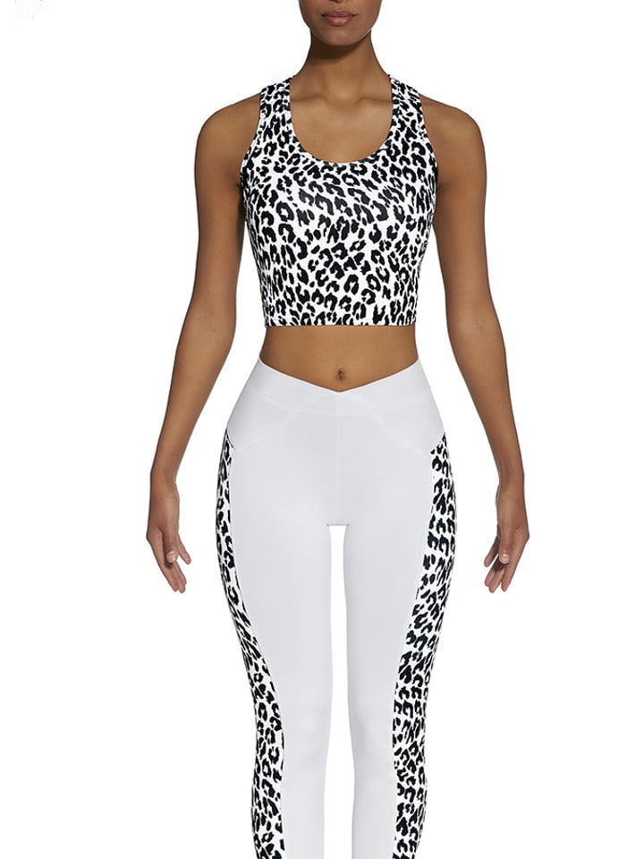 Bas Bleu Top w kolorze biało-czarnym rozmiar: L