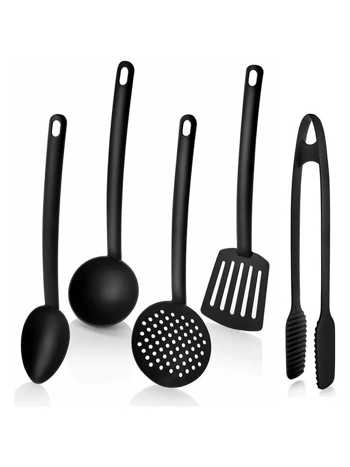 Violeta Home 5-częściowy zestaw w kolorze czarnym - dł. 30 cm rozmiar: onesize