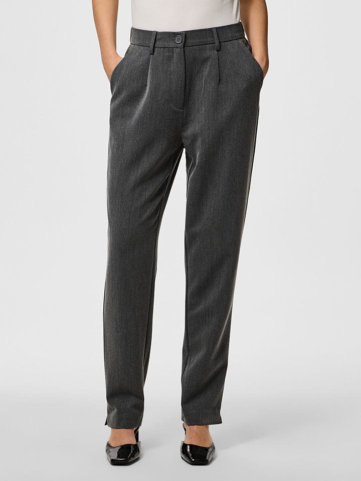 Pieces Spodnie "Pckamil" w kolorze antracytowym rozmiar: XS/L32