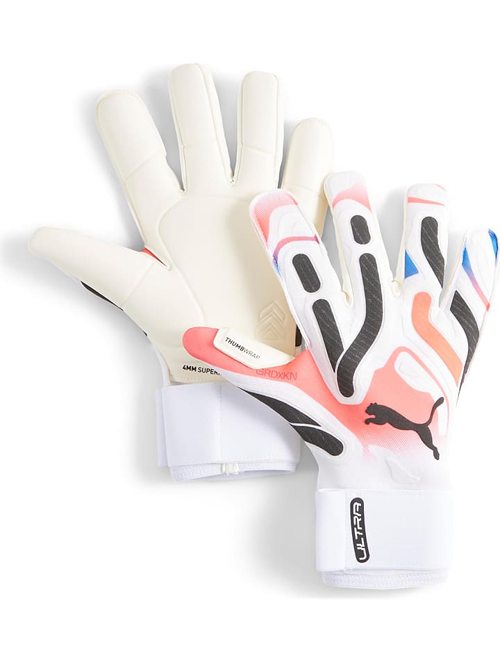Puma Rękawice bramkarskie "Ultra Ultimate Hybrid" w kolorze białym rozmiar: 27,5