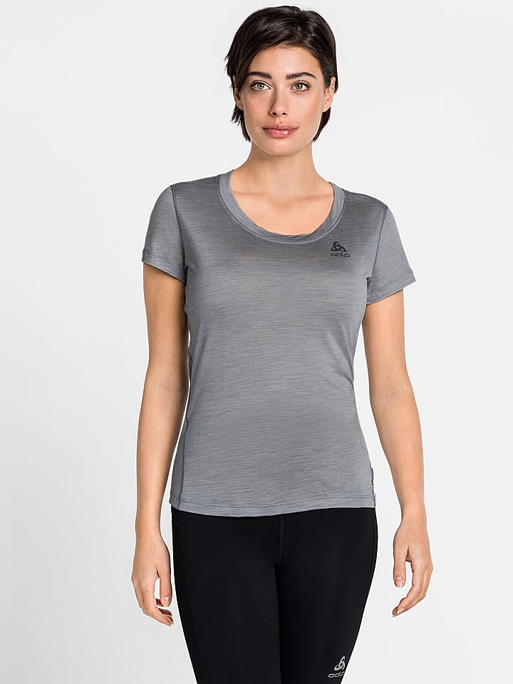 Odlo Koszulka sportowa "Merino130" w kolorze szarym rozmiar: XS