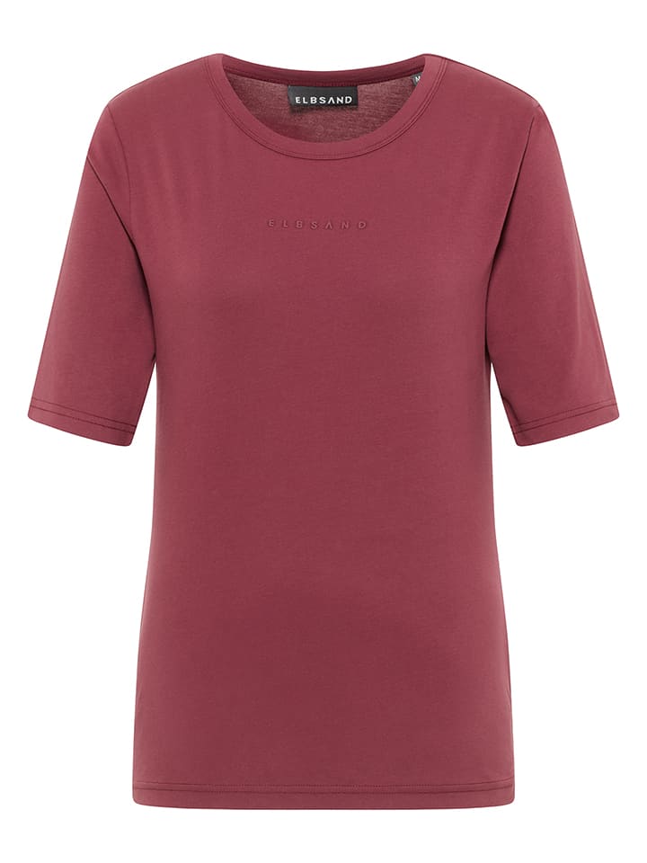 ELBSAND Koszulka "Siva" w kolorze czerwonym rozmiar: M