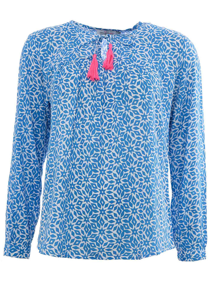 Zwillingsherz Bluzka "Irma" w kolorze niebieskim rozmiar: S/M