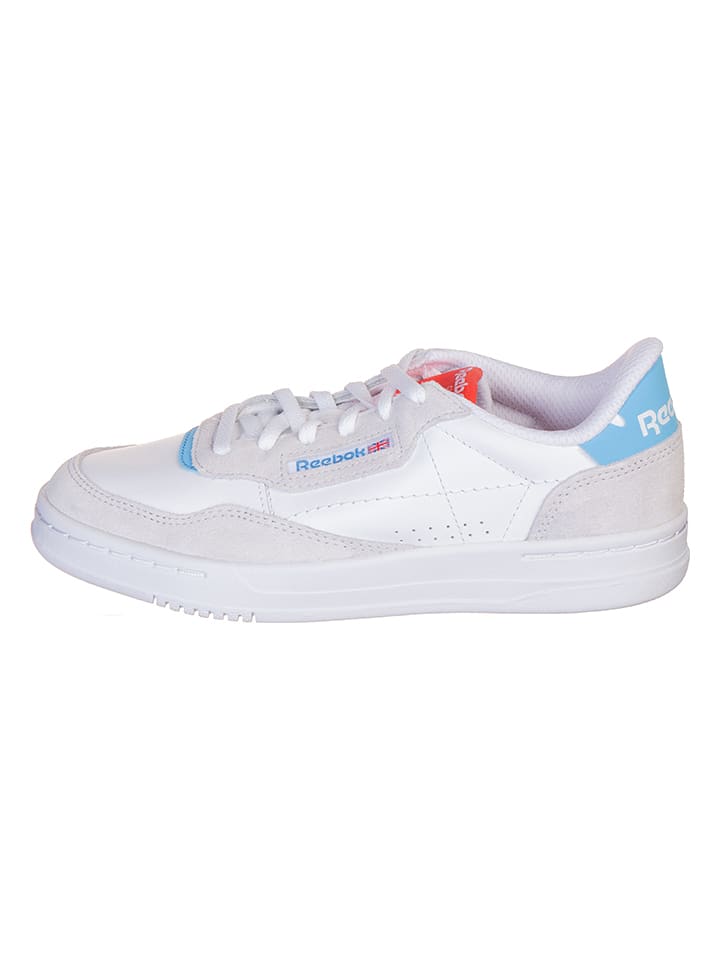 Reebok Skórzane sneakersy "Court Peak" w kolorze szaro-biało-błękitnym rozmiar: 37