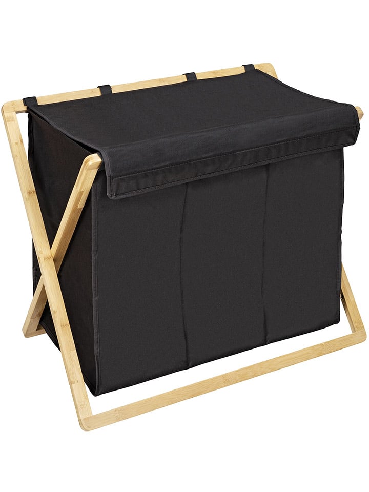 Wenko Kosz "Ecori" w kolorze czarnym na pranie - 69 x 56,5 x 33 cm rozmiar: onesize