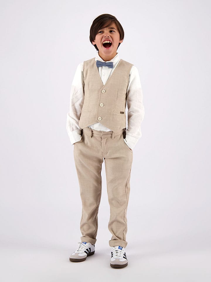 Vingino Kamizelka garniturowa "Nebio" w kolorze beżowym rozmiar: 164