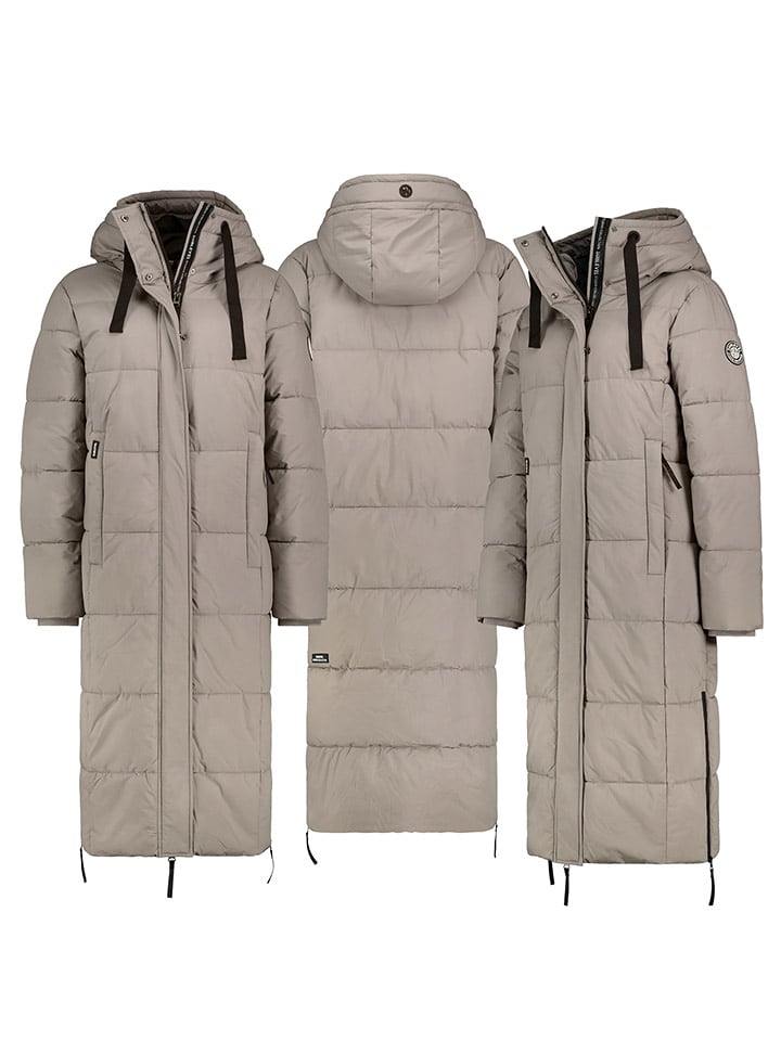 Sublevel Płaszcz pikowany w kolorze szarobrązowym rozmiar: XL