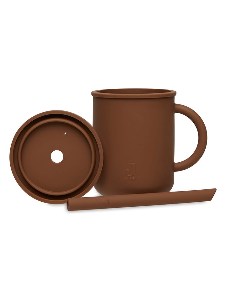 Jollein Kubek w kolorze brązowym - Ø 9 cm rozmiar: onesize