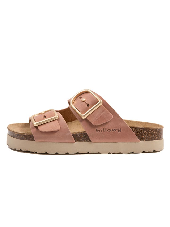 billowy Skórzane klapki w kolorze jasnoróżowym rozmiar: 41