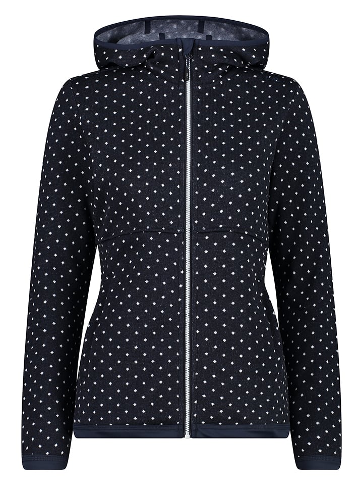 CMP Dzianinowa kurtka polarowa w kolorze granatowym rozmiar: 42