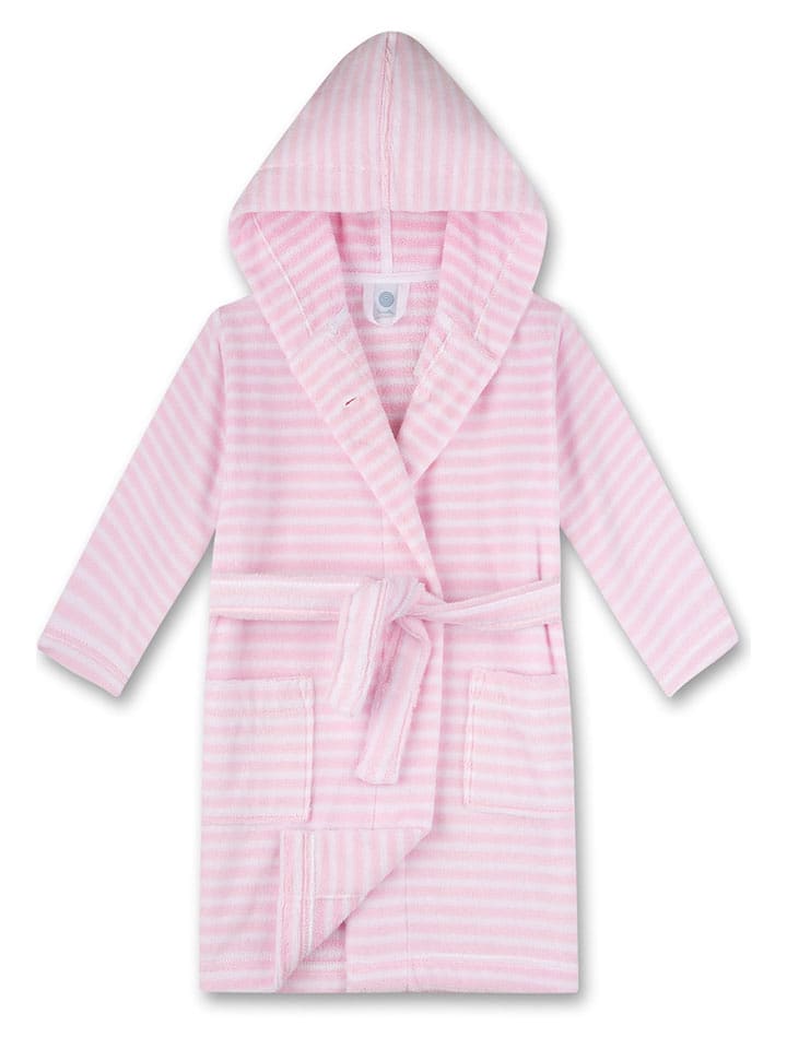 Sanetta Szlafrok w kolorze jasnoróżowo-białym rozmiar: 116