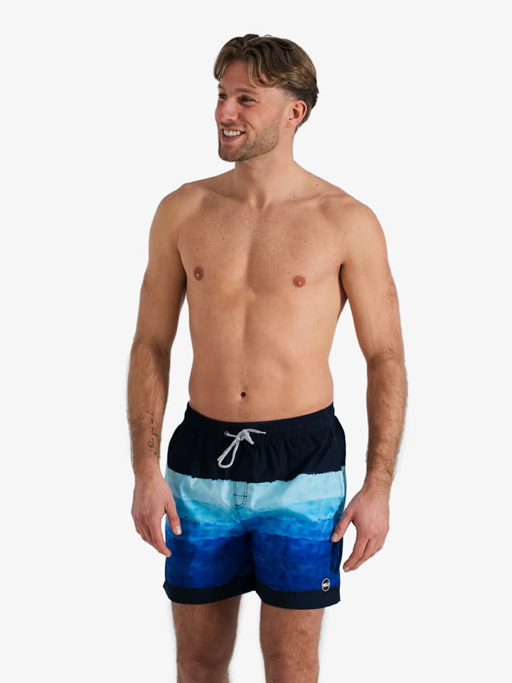 Happy Shorts Szorty kąpielowe w kolorze granatowo-niebieskim rozmiar: M