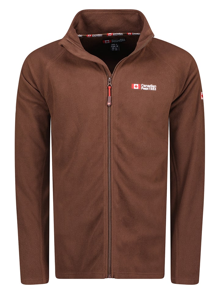 Canadian Peak Kurtka polarowa "Tugeak" w kolorze brązowym rozmiar: 3XL