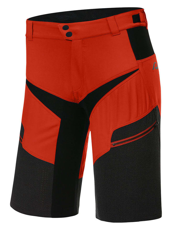 Protective Szorty kolarskie "Life is wild" w kolorze czarno-czerwonym rozmiar: XL