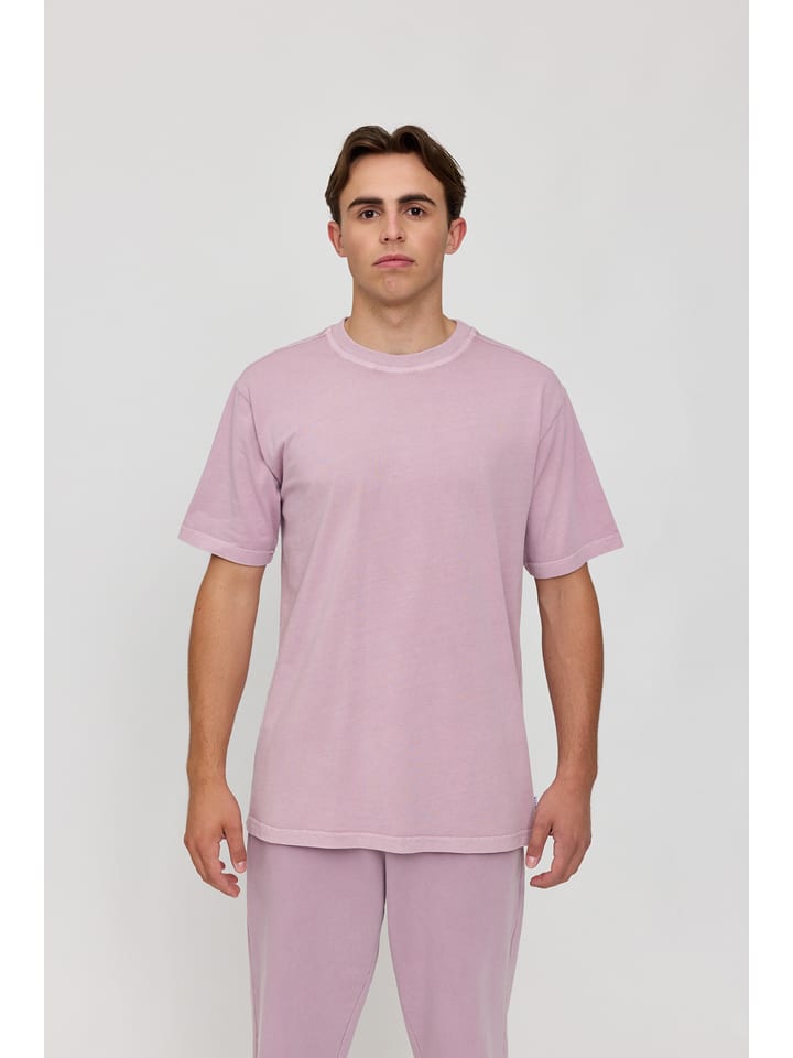 MAZINE Koszulka "Faded Print" w kolorze fiołkowym rozmiar: L