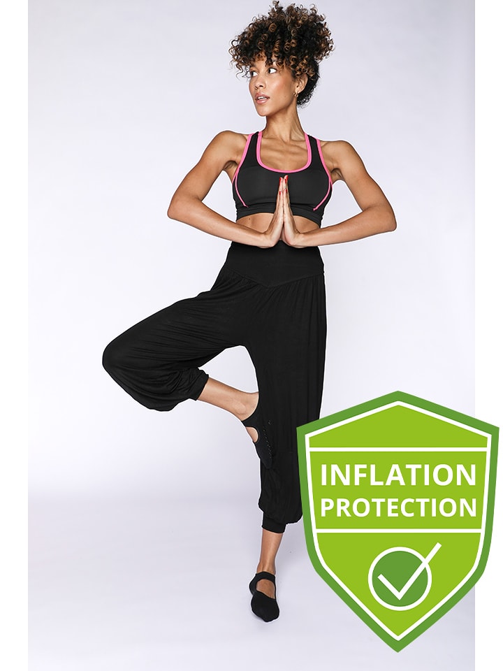 Onamaste Spodnie w kolorze czarnym do jogi rozmiar: L/XL