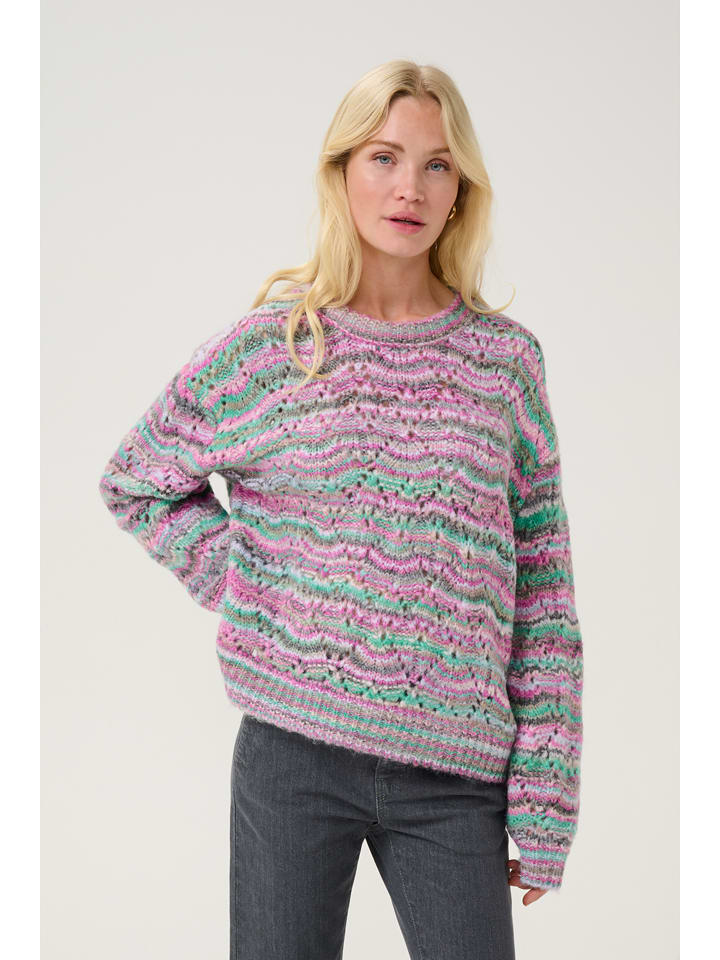 Kaffe Sweter "Rosena" w kolorze fioletowym rozmiar: M