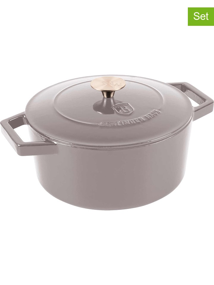 Berlinger Haus 2-częściowy zestaw w kolorze szarym - Ø 24 cm rozmiar: onesize