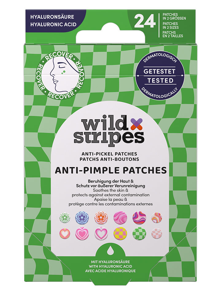 Wild Stripes Plastry (4 x 24 szt.) "Groovy Protect" na pryszcze rozmiar: onesize