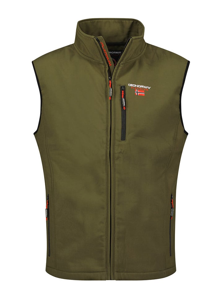 Geographical Norway Kamizelka softshellowa "Vakito" w kolorze khaki rozmiar: XXL