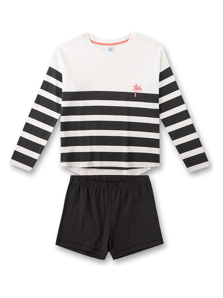 Sanetta Piżama w kolorze biało-czarnym rozmiar: 128