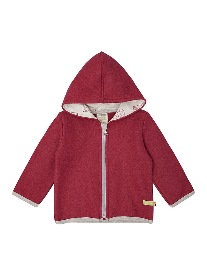 loud + proud Wełniana bluza w kolorze czerwonym rozmiar: 110/116