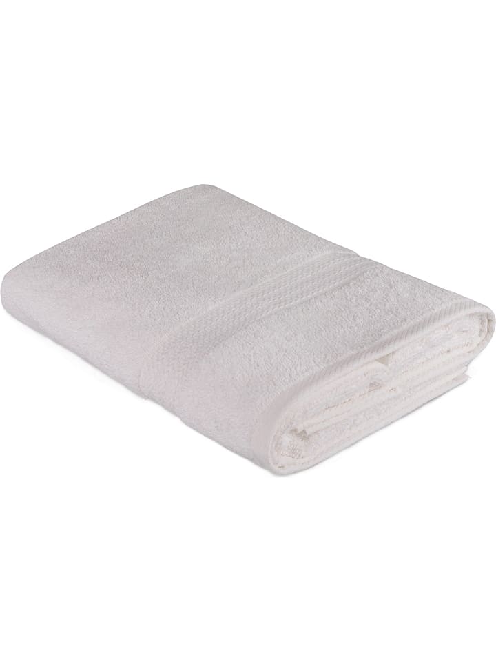 Colorful Cotton Ręcznik "Rainbow" w kolorze białym dla gości rozmiar: 70x140 cm