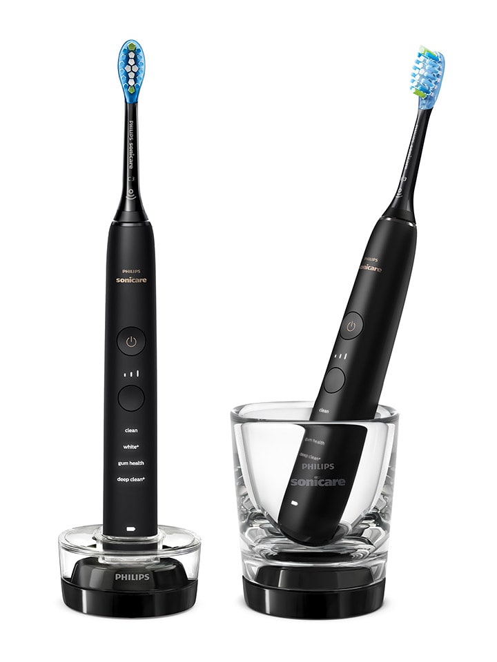 PHILIPS sonicare Szczoteczki soniczne (2 szt.) "DiamondClean 9000" w kolorze czarnym rozmiar: onesize