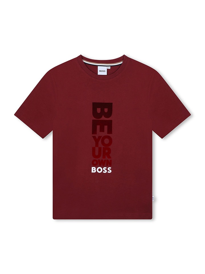 Hugo Boss Kids Koszulka w kolorze czerwonym rozmiar: 140