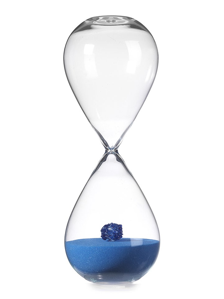 Onlylux Klepsydra "Nodo dell’Amore" w kolorze niebieskim - wys. 20 cm rozmiar: onesize