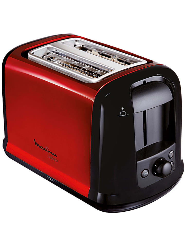Moulinex Toster "Subito" w kolorze czerwono-czarnym rozmiar: onesize