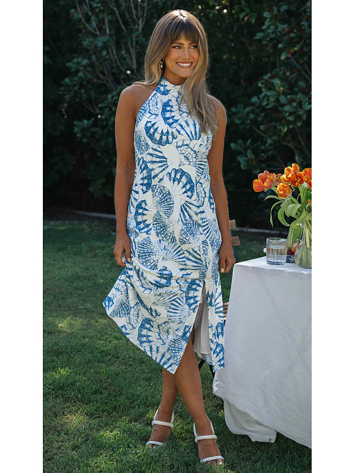 LA Angels Sukienka w kolorze kremowo-niebieskim rozmiar: L