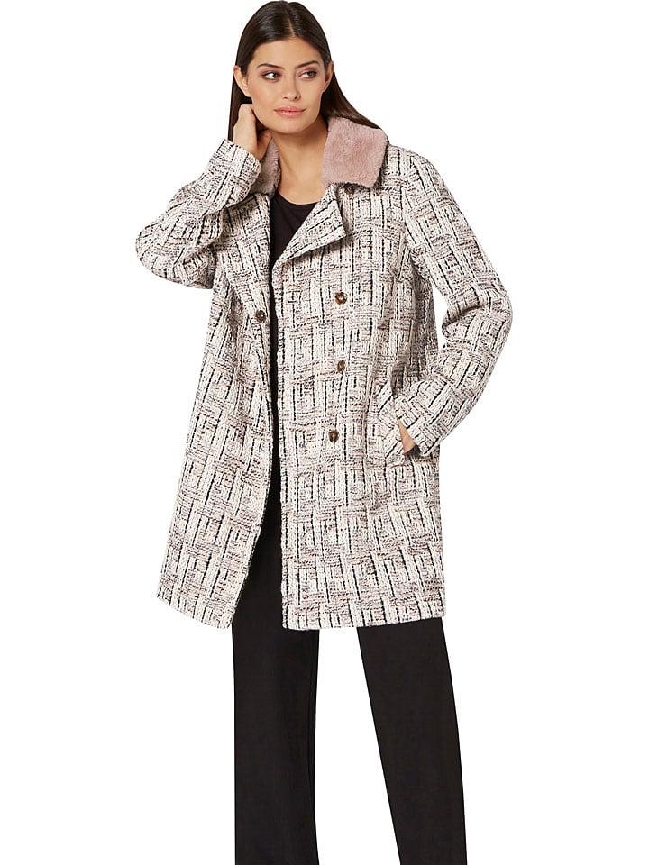 WITT WEIDEN Płaszcz zimowy w kolorze jasnoróżowo-czarno-brązowym rozmiar: 48