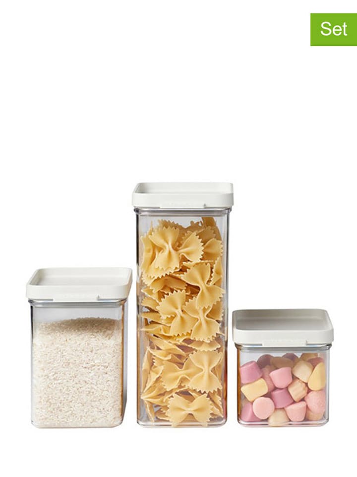 Mepal Pojemniki (3 szt.) spożywczych w kolorze białym rozmiar: onesize