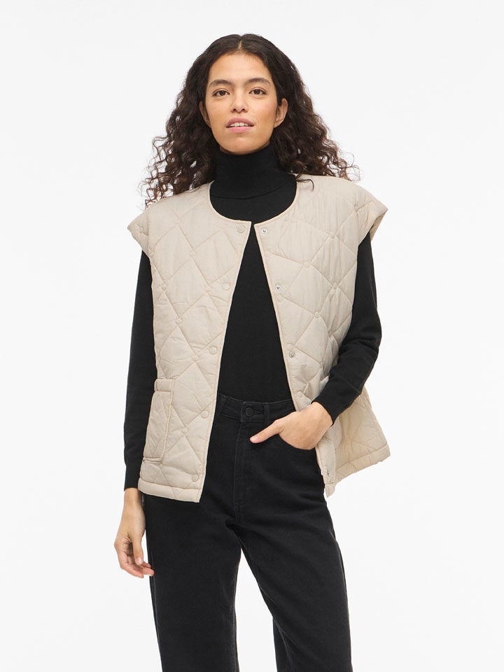 Vila Kamizelka pikowana "Silla" w kolorze kremowym rozmiar: 34